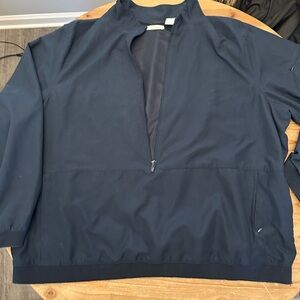 Women's Navy Half-Zip Utility Jacket
